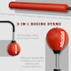 image 8 of SPORTNOW Boxing Bag, Freestanding Punching Bag with Reflex Bar, Speed Balls Black