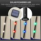 image 4 of Outsunny Garden Parasol Outdoor Tilt Sun Umbrella LED Light Hand Crank Off-white
