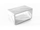 image 3 of Marble Coffee Table Small White Marble Effect Modern Living Room Table with Storage Shelf Cari