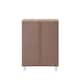 image 4 of Euston Modern 2 Door Shoe Storage Cabinet Brown