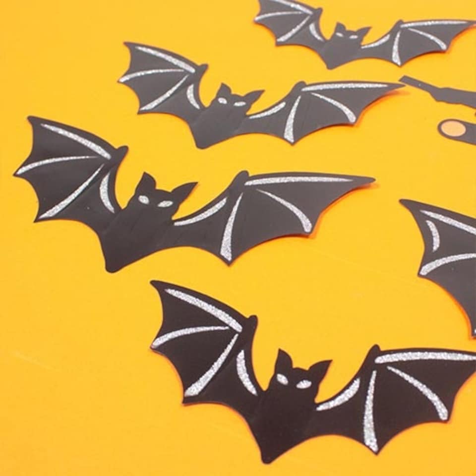 image 1 of Bats and Witch 3D Halloween Wall Stickers - Pack of 6