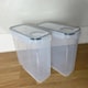 image 4 of 4pc Airtight Reusable Plastic Kitchen Food Storage Container Organiser Set