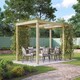 image 3 of Panel Pergola - Wood - L240 x W240 cm - Light Green