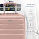 image 3 of Flight Knight 55x40x20 Ryanair Priority Cabin Suitcase, Also for EasyJet, Jet2, Lightweight,ABS Hard Shell, Durable 4-Wheel Cabin Case Pink | Rose | Cabin Bag