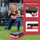 image 6 of Aerobic Stepper Yoga Step Board Gym Fitness Exercise Cardio Adjustable Blocks Red