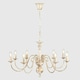 image 3 of ValueLights Gothica 8 Way Distressed Effect Ceiling Light Chandelier & LED Bulbs