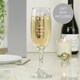 image 1 of Personalised Birthday Craft Flute Glass