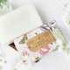 image 3 of The English Soap Company Anniversary Wrapped Soap Bar, Floral Scented Shea Butter Soap, Moisturising Soap Bar for Body, Rose and Peony Scent 190g