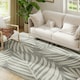 image 1 of HOMCOM Easy-Cleaning Machine Washable Area Rug for Patio, Garden, Grey Grey