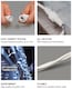 image 5 of Icicle lights White Rubber  60/40/20 Drop 10% 13M