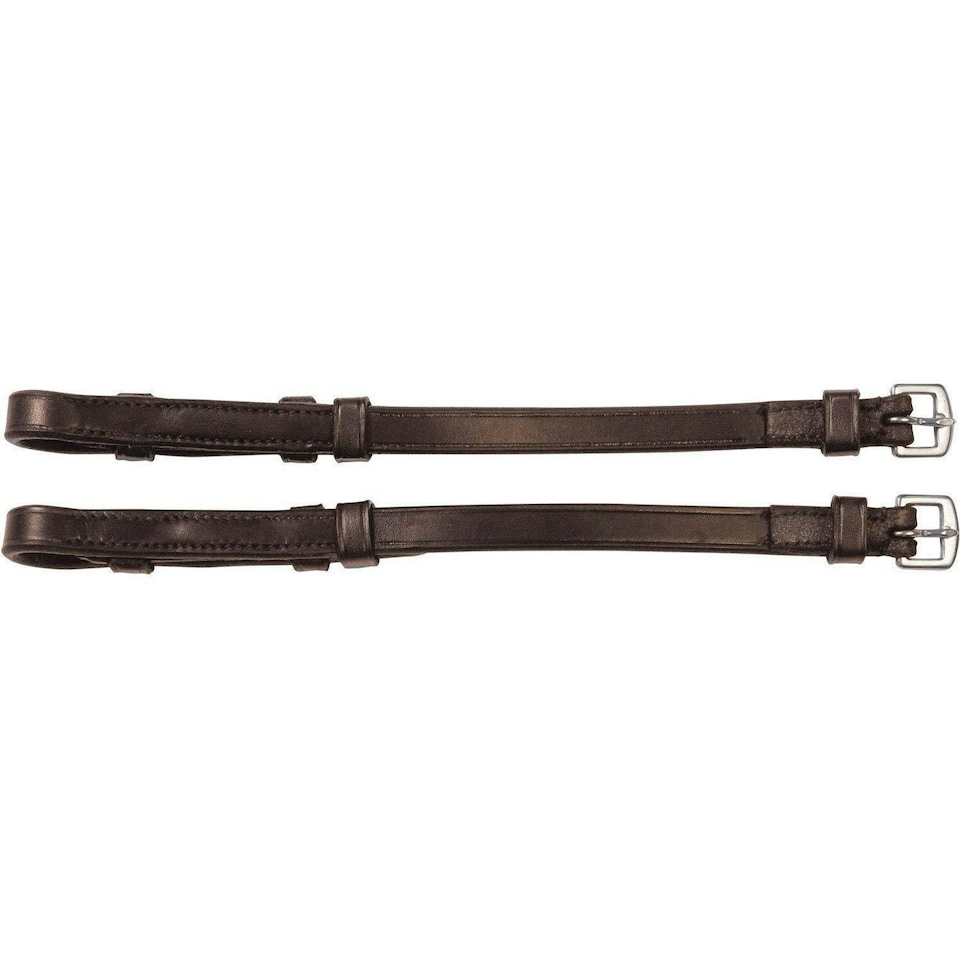 Collegiate Leather Cheek Pieces IV - Brown - Cob