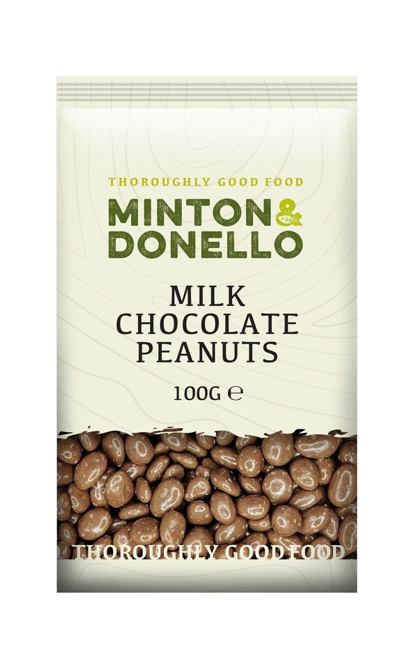 image 1 of Minton & Donello Milk Chocolate Peanuts 6 x 100g
