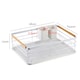 image 5 of Living and Home Dish Drainer Rack with Removable Drainboard - White | White