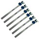 image 1 of 24" 600mm Aluminium Sash Clamp Grip Bench Work Holder vice Slide Clamp 6pk