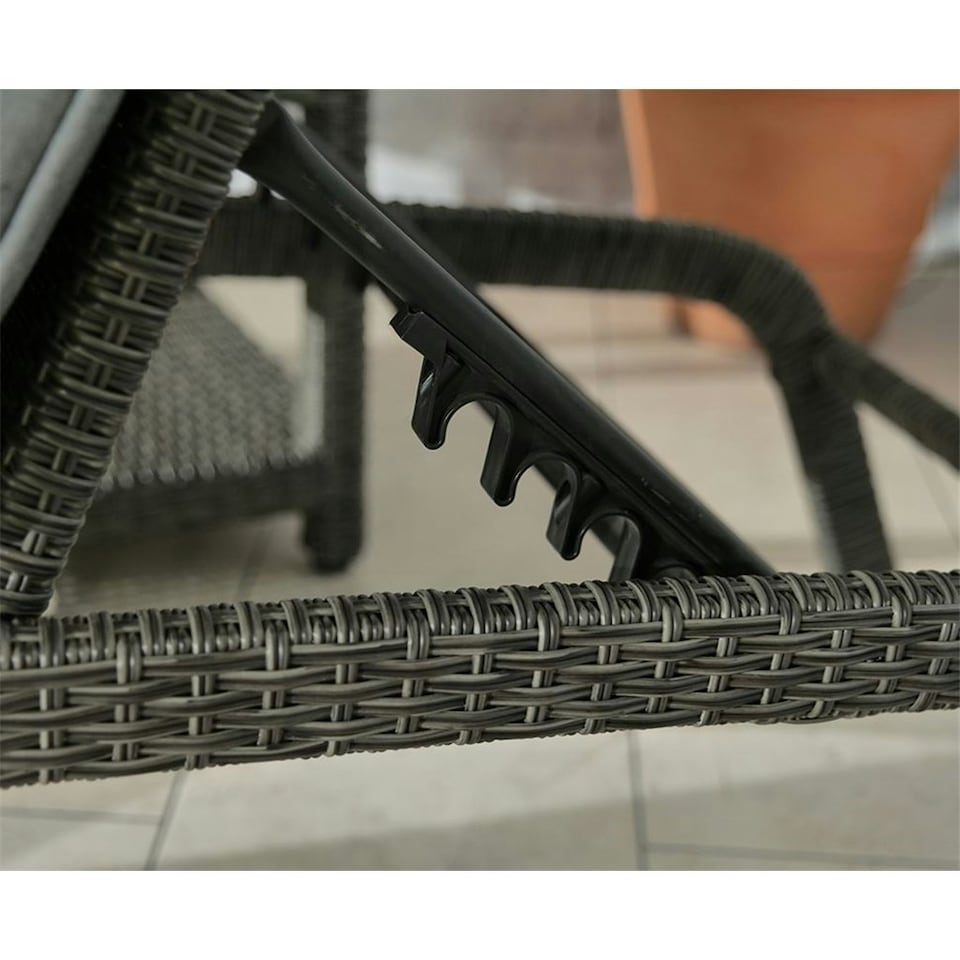 image 1 of Rattan Multi Position Arched Sun Lounger