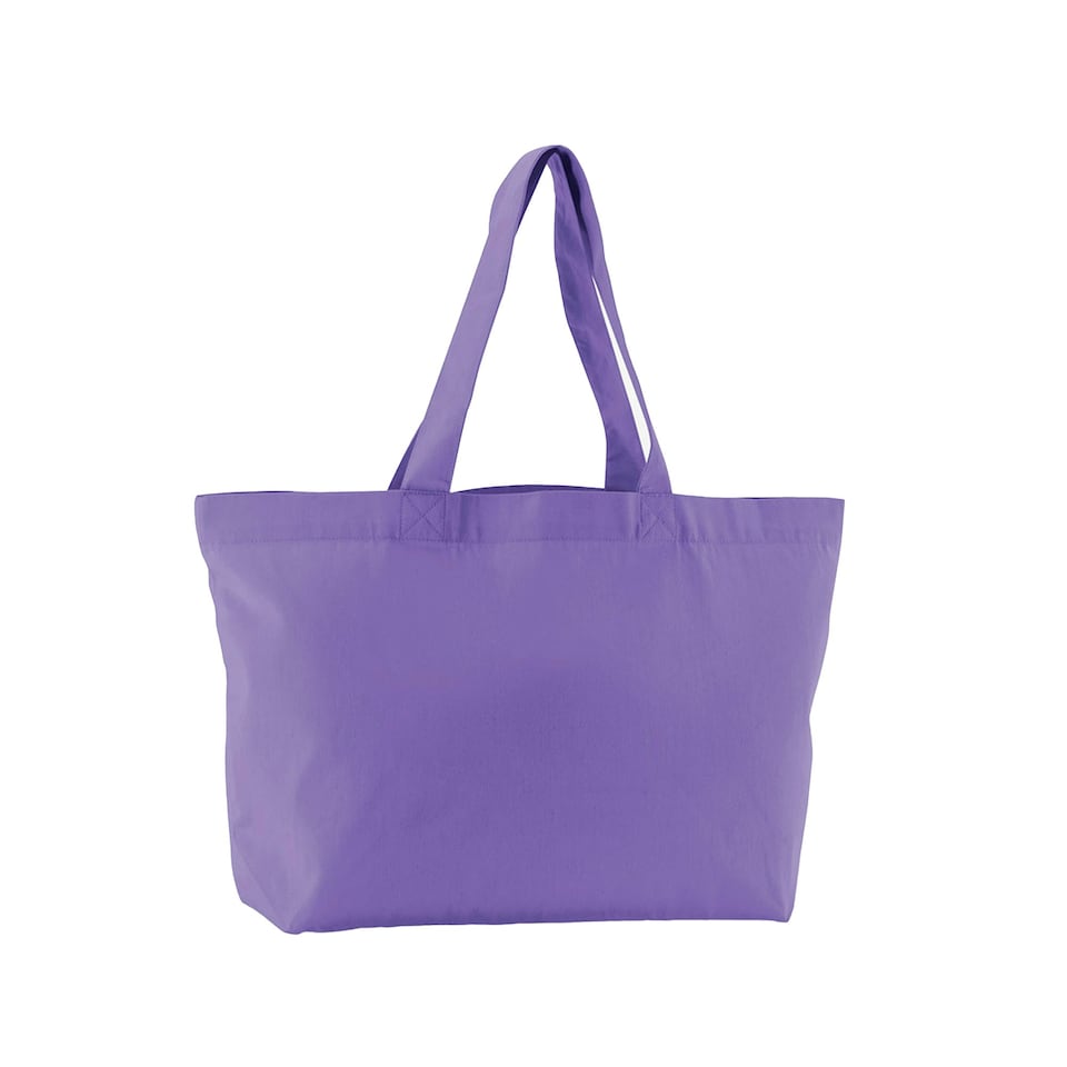 Westford Mill Twill Organic Shopper Bag - Violet - One Size Purple