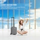 image 2 of Flight Knight Lightweight 2 Wheel ABS Hard Case Suitcases Cabin Carry On Hand Luggage 100+ Airlines Approved - Wizz, Ryanair & easyJet Free Carry On 40x30x20cm | Grey | Charcoal | Cabin Bag