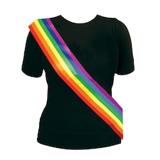 Bristol Novelty Unisex Adults Rainbow Sash - Rainbow - One Size One Size