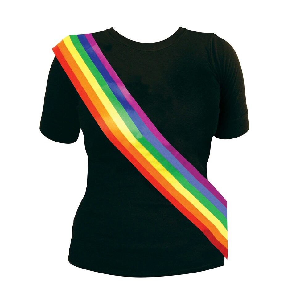 image 1 of Bristol Novelty Unisex Adults Rainbow Sash - Rainbow - One Size One Size