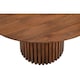 image 3 of Slatted 4 to 6 Seater Round Dining Table - Mango Wood - L120 x W120 x H76 cm | Multi