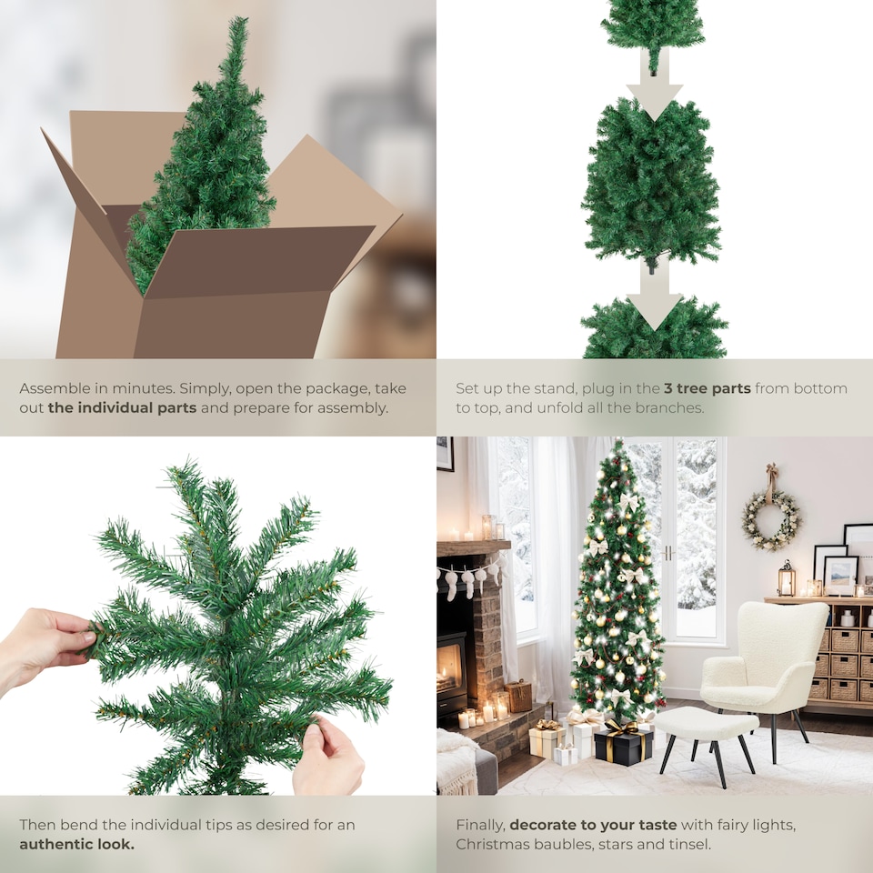 image 1 of Christmas Tree Comet - artificial Christmas tree in green with lifelike look | Green | green | 1