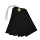 image 1 of Box of 1000 Black Strung Tags 120mm x 60mm