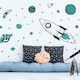 image 2 of Rocket and Stars Wall Stickers