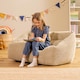 image 2 of icon Kids Cecila Jumbo Cord Sofa Bean Bag, Stone
