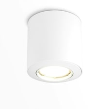 ValueLights 4 Pack GU10 Gloss White Tiltable Surface Mounted Ceiling Spotlights Downlights