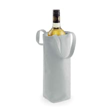 Westford Mill Cotton Bottle Bag - Light Grey - One Size