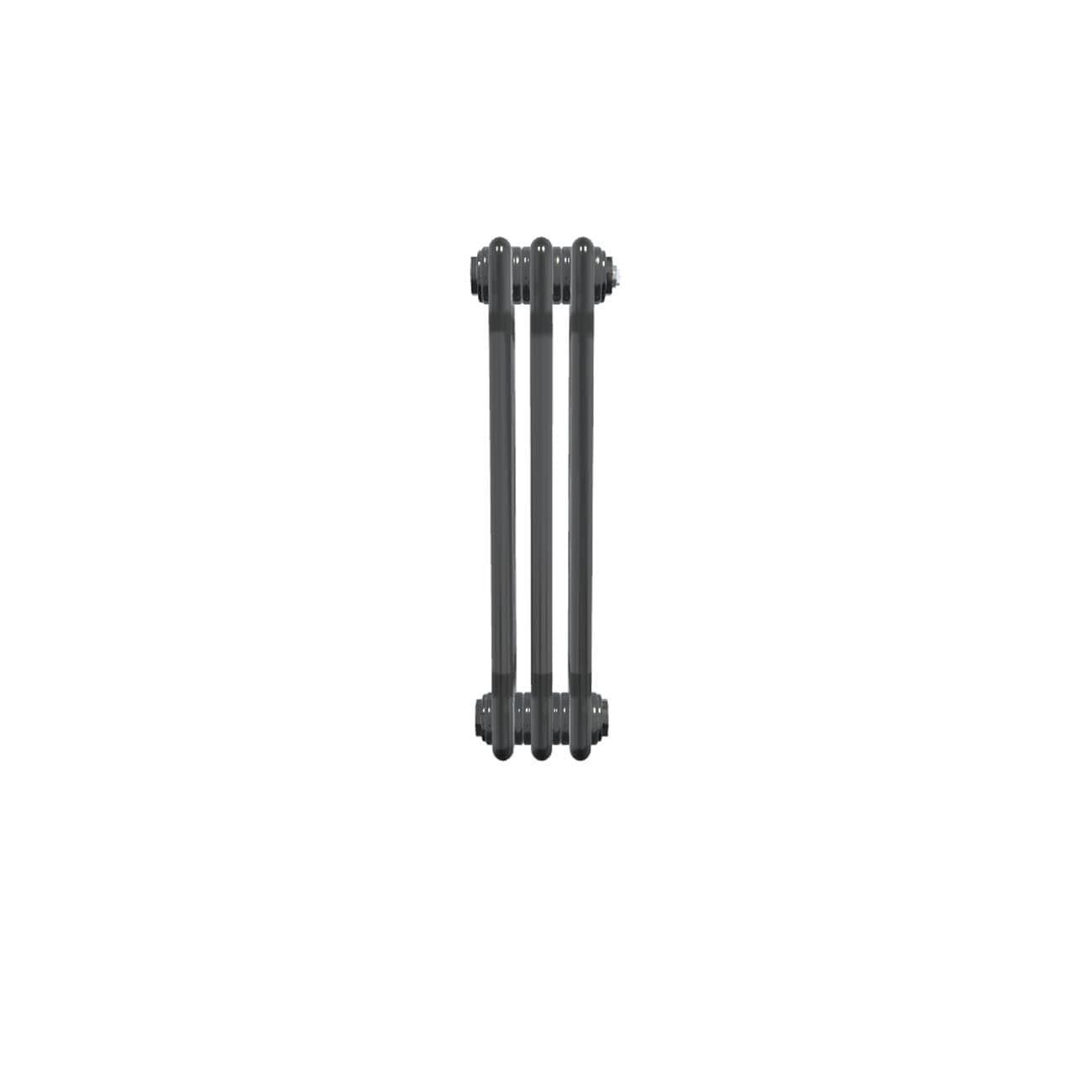 UK Radiators Bircham Quad Column Horizontal Cast-Iron Style Radiator - Raw Metal - (H) 602 x (W) 161mm