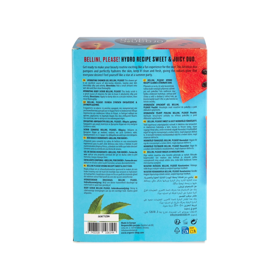 image 1 of Organic Shop Bellini, Please! Body Care Gift Set 280ml/100ml