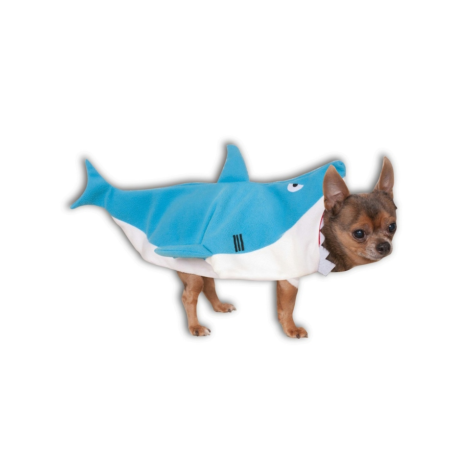 Bristol Novelty Shark Dog Costume - Blue/White - S