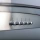 image 3 of SIA CGH60SS 60cm Stainless Steel Curved Glass Chimney Cooker Hood Extractor Fan