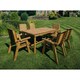 image 1 of Valley 6 Seater Set 6XC - Timber - L220 x W330 x H95 cm - Minimal Assembly Required - Set of Waterproof Cushions Included