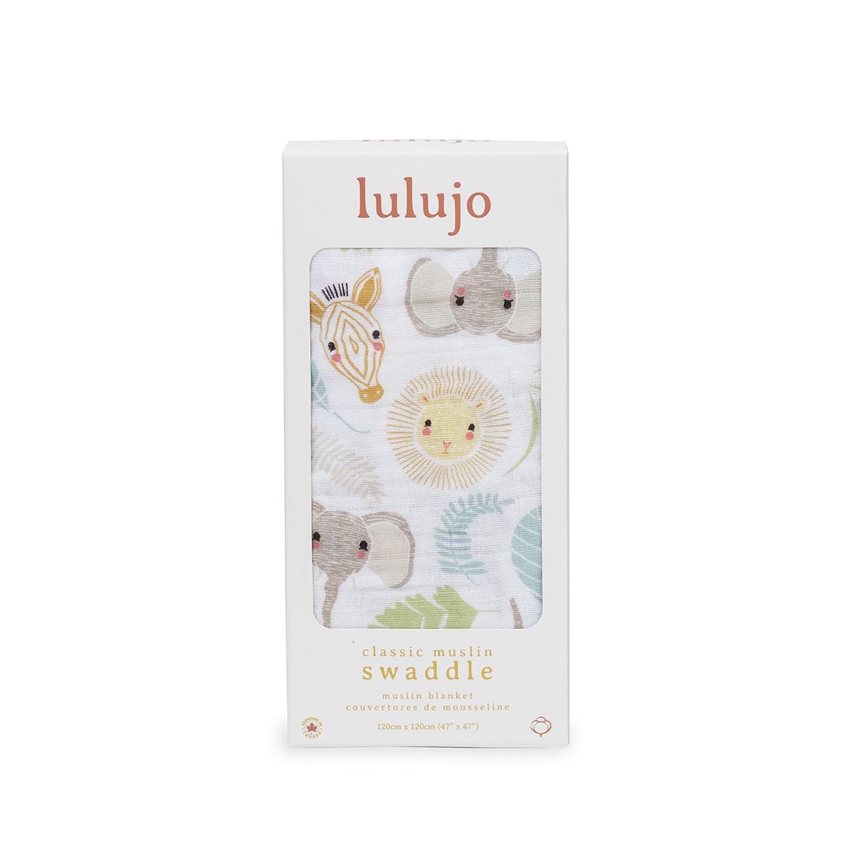 Lulujo Muslin Swaddle - Jungle Safari