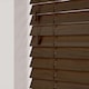 image 2 of 165cm Burnt Dark Oak Wooden Venetian Blinds With Strings (130cm drop) | Brown | Brown