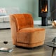 image 2 of Camarillo Swivel Base Fabric Accent Chair - Orange