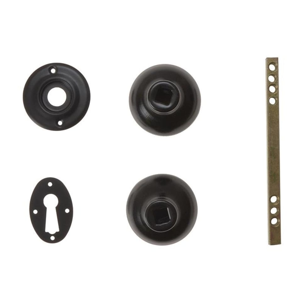 image 1 of Yale Locks P405 Rim Knob - Black - Black Finish Black