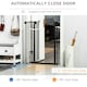 image 3 of PawHut Extra Tall Dog Gate with Cat Door Auto Close for Stairs 74-80 cm Wide