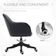 image 5 of Vinsetto Office Chair with Electric Vibration Massage Lumbar Pillow, Blue