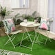 image 2 of OHS 4 x Tropical Print Outdoor Garden Patio Deck Chair Soft Waterproof Cushion Covers Green