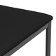 image 6 of Set Of 2 Monza Faux Leather Dining Chair Modern Padded Seat Metal Legs Kitchen Black | Black
