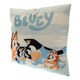 image 1 of Bluey Stripe Filled Cushion - White/Blue - One Size