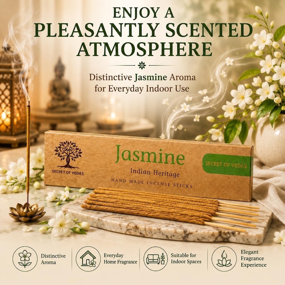 image 1 of Jasmine Incense Sticks 20g Pack of 1 – Scented Home Fragrance Agarbatti