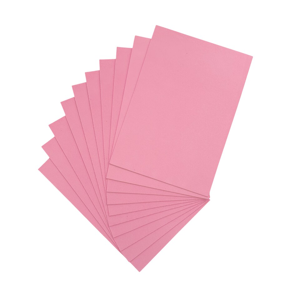 image 1 of Pack of 10 A5 Pastel Pink Coloured Eva Foam Sheets | Pink | Pastel Pink | A5