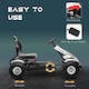 image 4 of HOMCOM Children Pedal Go Kart w/ Adjustable Seat, Inflatable Tyres - White