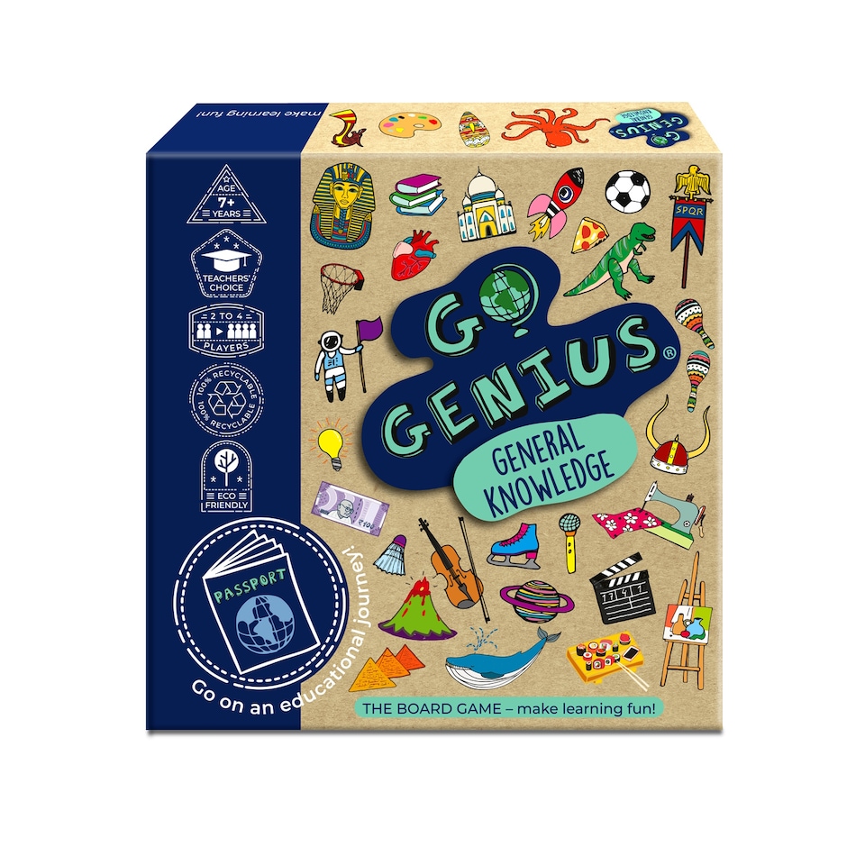 image 1 of Whiz Kid Games Go Genius Board Game - General Knowledge