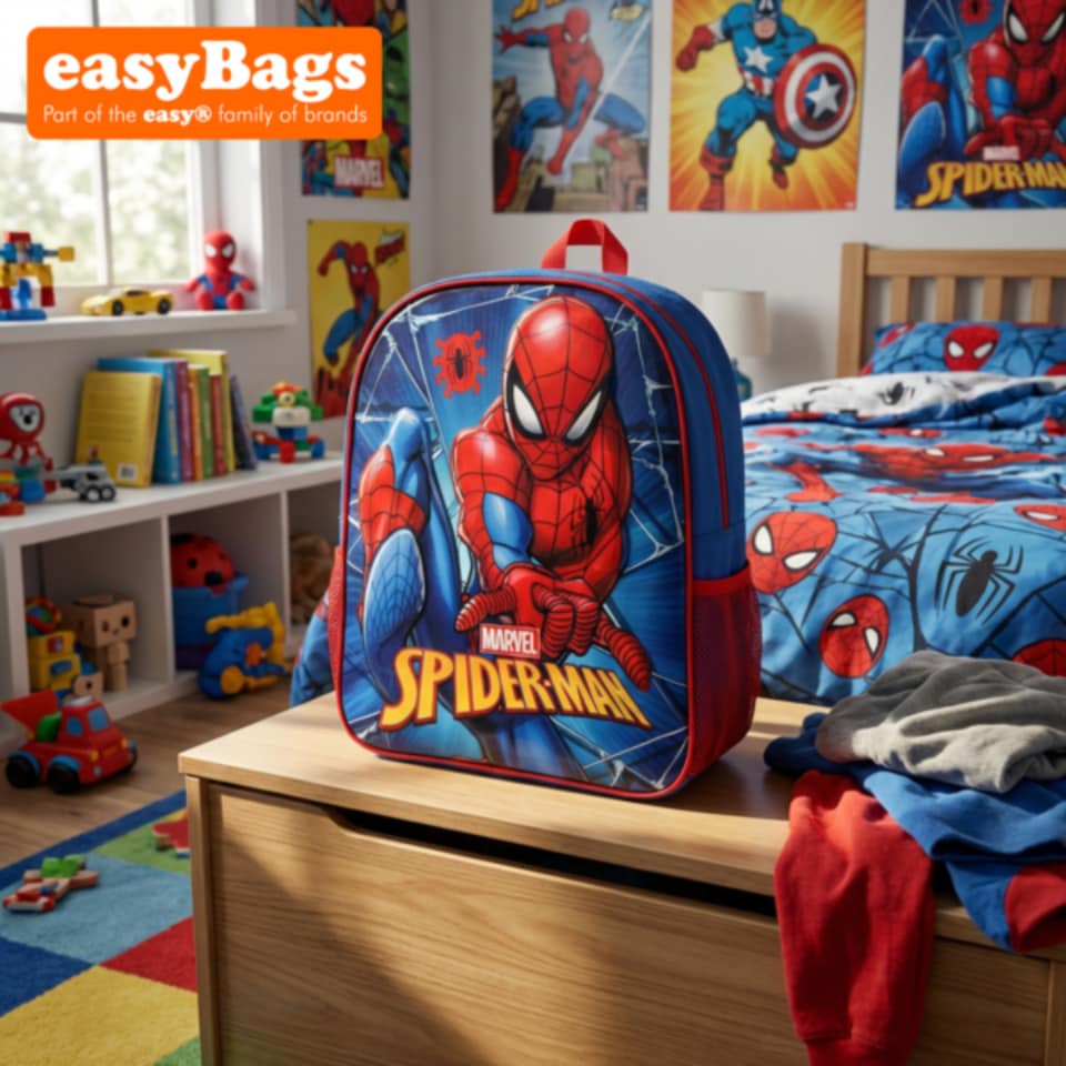 image 1 of Kids Toddlers Character Rucksack School Bag and Backpack Spiderman