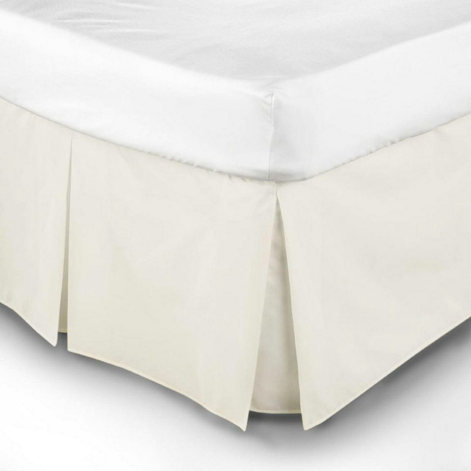 image 1 of Belledorm Easy Fit Pleated Platform Valance - Ivory - Superking